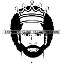 Buy Bearded Black King Black Fathers Matter Suit Tie and Crown in Bw  Coloring Page SVG JPG PNG Vector Designs Clipart Cricut Silhouette Cutting  Online in India