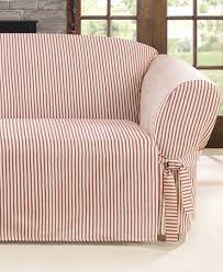 sure fit ticking stripe sofa slipcover slipcovers for the home macy s slipcovered sofa slipcovers for chairs diy furniture couch