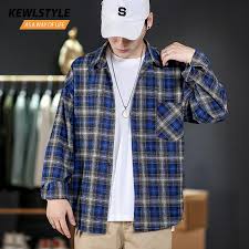 Secara umum baju kotak kotak tersebut memiliki motif yang mirip dengan baju pada pria. Korea Fashion Pria Lengan Panjang Kemeja Kotak Kotak Gaun Pria Pakaian 5xl Streetwear 2019 Musim Gugur Kasual Biru Kuning Kemeja Cs69 Kemeja Kasual Aliexpress