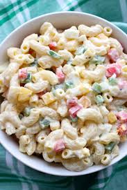 In a large bowl, combine the cooked ditalini pasta, eggs, onion, celery, and red bell pepper. Sweet Tangy Amish Macaroni Salad Krazy Kitchen Mom