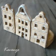 Domecky Svicny Ceramic Candle Holders Clay Pottery Raku Ceramics