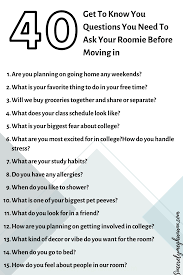 If you paid attention in history class, you might have a shot at a few of these answers. 40 Get To Know You Questions You Need To Ask Your Roommate Before Moving In Freshman College College Freshman Advice Freshman Year College
