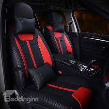 Custom Seat Covers In Red And Black Custom Stitch Orange Car Seats Carseat Cover Car Seat Girl