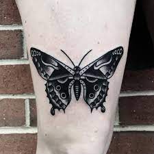 Tattooing By Mike Adams Knee Tattoo Tattoos Traditional Butterfly Tattoo