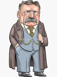 Theodore Roosevelt Cutout Life Adventure Spirit Theodore Roosevelt Bumper  Sticker Teddy Rosevelt