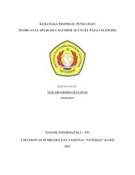 Dan pengumpulan data 8 april 2011 awal 8. Kerangka Proposal Penelitian E