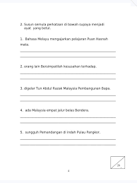 Tatabahasa bahasa melayu ayat aktif ayat pasf. My Classroom Soalan Penulisan Bahasa Melayu Tahun 2 Facebook
