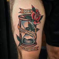 Awesome Tattoos 302 Swallows Daggers Hourglass Tattoo Tattoos For Guys Traditional Hourglass Tattoo