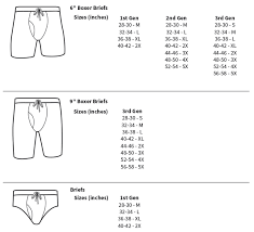 42 Prototypical Ethika Boxers Size Chart