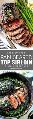 Easy Pan Seared Steak With A Deeply Caramelized Seared Crust And The Most Amazing Balsamic Herb Cream Sauce This Rec Cooking Recipes Beef Recipes Meat Recipes