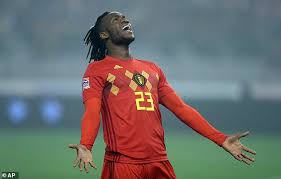 Belgium's batshuayi with the greatest moment of the world cup so far, possibly ever hahaha don't know what was better the goal or michy batshuayi #englandvsbelgium pic.twitter.com/njlmzedbbj. Michy Batshuayi S Omission From Belgium S Latest Squad Pushes Him Closer To The Chelsea Exit Door Daily Mail Online
