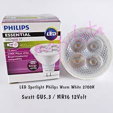 The eu is phasing out inefficient light sources from september 2016. Lampu Spotlight Philips Led 5 Watt 5w 12v Mr16 Gu5 3 Tusuk 24d 2700k Kuning Warmwhite 400lumen Shopee Indonesia