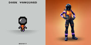 Dark Vanguard Fortnite Pixel Point De Croix Perle A Repasser Hama Perles Hama