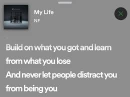 Previte wrote the lyrics, and the music was written by john denicola and don markowitz. Powerful Lines From The Lyrics Of The Song My Life Nfrealmusic