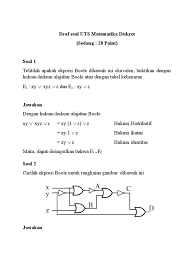 We did not find results for: Soal Uts Aljabar Boolean Matematika Diskret Mugi