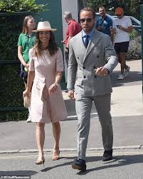 Pippa middleton's wedding took place on saturday may 20. Pippa Middleton And James Middleton Go To Wimbledon A Week After Kate Daily Mail Online
