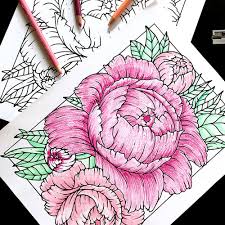 5 out of 5 stars (2) $ 1.25. Free Downloadable Coloring Page Of Illustrated Peonies Boelter Design Co