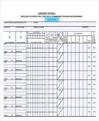 When you process payroll, the system assigns the appropriate prevailing wage and fringe rates to your employee's certified payroll jobs worked in the pay period. Free 9 Sample Certified Payroll Forms In Ms Word Pdf Excel