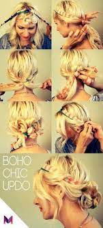 This Is Awesome Boho Chic Updo Idees De Coiffures Produits Capillaires Cheveux Beaute