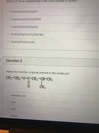 Solved Which Of The Following Compounds Are Soluble In | Chegg.Com