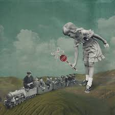 Railroad Crossing From Q Ta Surreal Art Collage Illustration Surreal Collage