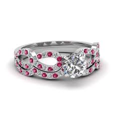 Meteorite chips are an exquisite new addition to the jewelry industry. Buy Affordable Pink Sapphire Wedding Ring Sets Online Fascinating Diamonds