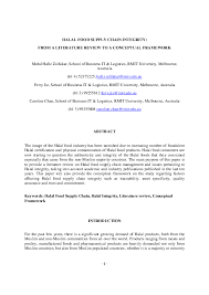 Depth interview to obtain the perceptions of halal experts about 3.2 what is the most vital requirement from the perception of the experts? Pdf Halal Food Supply Chain Integrity From A Literature Review To A Conceptual Framework Mohd Hafiz Zulfakar Academia Edu