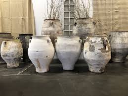 200 Year Old Antique Greek Olive Jars Or Amphora With Fantastic Patina Finish From Www Berbereworldimports Com Olive Jar Vases Decor Terracotta Pots