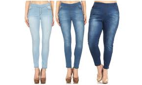 Up To 64 Off On Jvini High Waist Jeggings W Plus Groupon