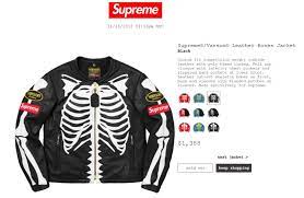 Supreme Vanson Leather Bones Jacket Black Largea Mens Outfits Clothes Stuff To Buy