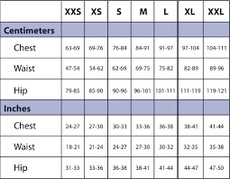 Sizing Chart Classy Threads