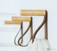 After years of service, it just gave in to the weight of coats and hats for 4 kids and 2 adults (and countless visitors). Diy Coat Rack Hat Scarf Rack Wooden Hooks With Leather