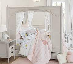 Designed in bold shades of pink with enchanting decals and graphics of cinderella, belle, ariel and rapunzel, this sturdy kids? Disney Princess Castles Organic Kids Sheet Set Pottery Barn Kids