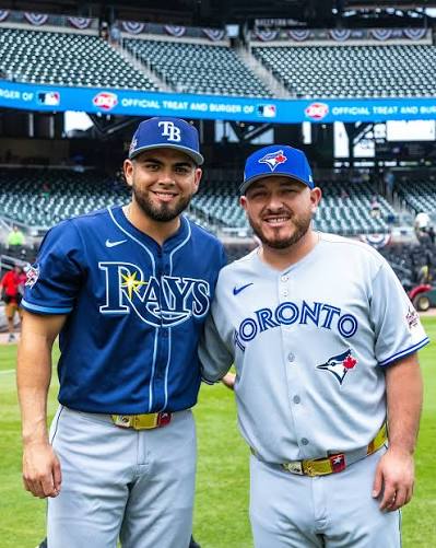 Best friends since they were FOUR years old 🇲🇽🥺 Alejandro Kirk and  Jonathan Aranda grew up together in Tijuana. They're now All-Stars together  in the Major Leagues! #AllStarGame