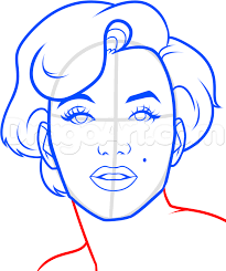 Easy Marilyn Monroe Sketch Google Search Lips Drawing Easy Graffiti Drawings Marilyn Monroe Drawing
