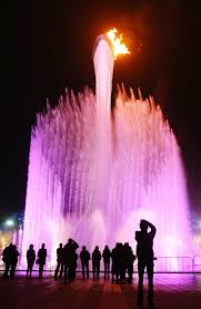 Sochi 2014 11th Winter Paralympic Games Opens In Pictures Water Fountain Design Fountain Lights Olympic Flame