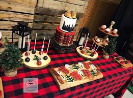 Buffalo Plaid Lumberjack Baby Shower Ideas Jordan S Easy Entertaining