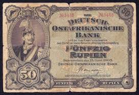 German East Africa 50 Rupien 1905 P 3a 2 Serial On Face Only Rare Ebay German East Africa East Africa Bank Notes