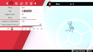 Shiny Mew (Pokemon Sword & Shield), Video Gaming, Gaming Accessories, Game  Gift Cards & Accounts On Carousell