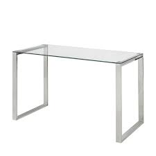 Lilly Glass Writing Desk Glass Desk Glass Top Desk Modern Office Chair