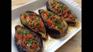A Turkish Classic Imam Bayildi Recipe Fried And Stuffed Eggplants Youtube Imam Bayildi Recipe Recipes Bbc Good Food Recipes