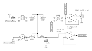 I've added the trigger pulse input and redesigned the rc envelope generator, to get rid of annoying retriggering and clicks. Adsr Envelope Generator Module Synth Diy With Mich