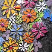 Flower patterns aren't just for wallpaper and duvet covers anymore! Simple Flower Mosaic Designs Mosaic Flowers Mosaic Patterns Free Mosaic Patterns