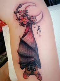 Tattoo Uploaded By Sirentattoo Hanging Bat 1237968 Tattoodo