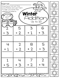 Multiplication facts worksheets including times tables, five minute frenzies and worksheets for assessment or practice. Simple Addition Up To 10 With Built In Snowflake Manipulatives Kindergarten Math Math Sheets Simple Math