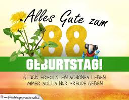 88 Geburtstag Geburtstagskarte Alles Gute Mit Schonem Spruch Geburtstagsspruche Welt