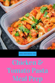 Chicken Tomato Pasta Meal Prep Tasty 321 Calorie Lunch Live Well Corner Pasta Nutrition Meal Prep Pasta Recipes