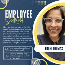 Meet Eboni Thomas, FlexCare's Clinic Manager for the Oklahoma City  market!🤝Join us in celebrating her invaluable contributions to our  FlexCare family and the community we serve!⁠ ⁠ #staffspotlight  #employeeshoutout #thankyou #infusionclinic #ivtherapy