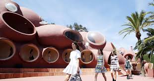 It looks rather strange from above, especially as the property is so. Dior Showed Its Cruise Collection In A Bubble Palace