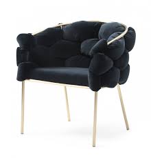 Modern black velvet dining chairs. Modrest Debra Modern Black Velvet Brushed Brass Dining Chair Dining Chairs Dining